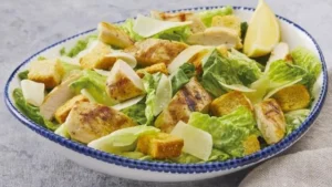 Classic Caesar Salad with Grilled Shrimp