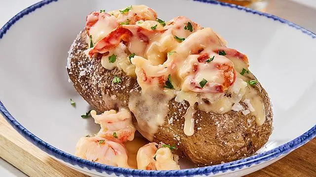 Crab-Topped Baked Potato