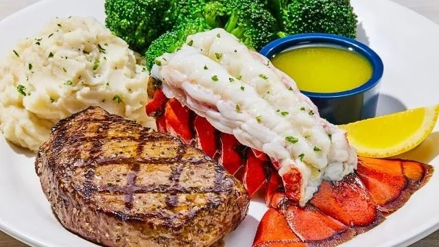 "Surf & Turf Maine Lobster Tail & 7 oz. Sirloin"